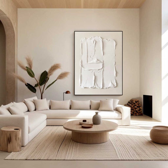 Minimalist Textured Canvas Painting