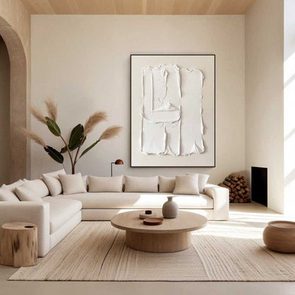 Minimalist Textured Canvas Painting
