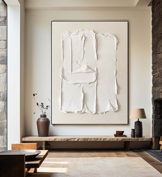 Minimalist Textured Canvas Painting