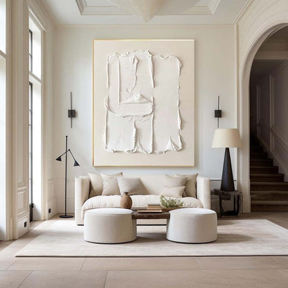 Minimalist Textured Canvas Painting