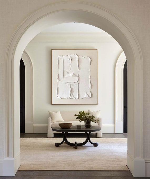 Minimalist Textured Canvas Painting