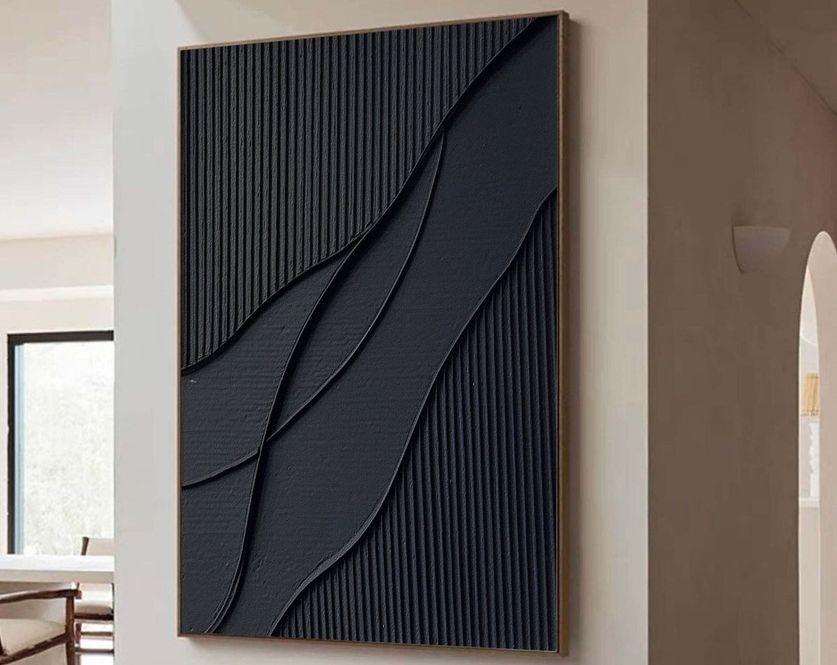 Minimalist Textured Canvas Painting