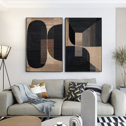 Textured Wabi-Sabi Canvas Painting Set