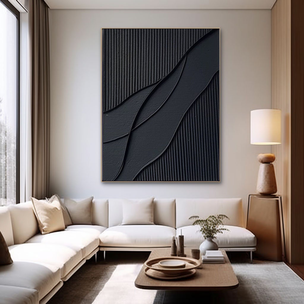 Minimalist Textured Canvas Painting