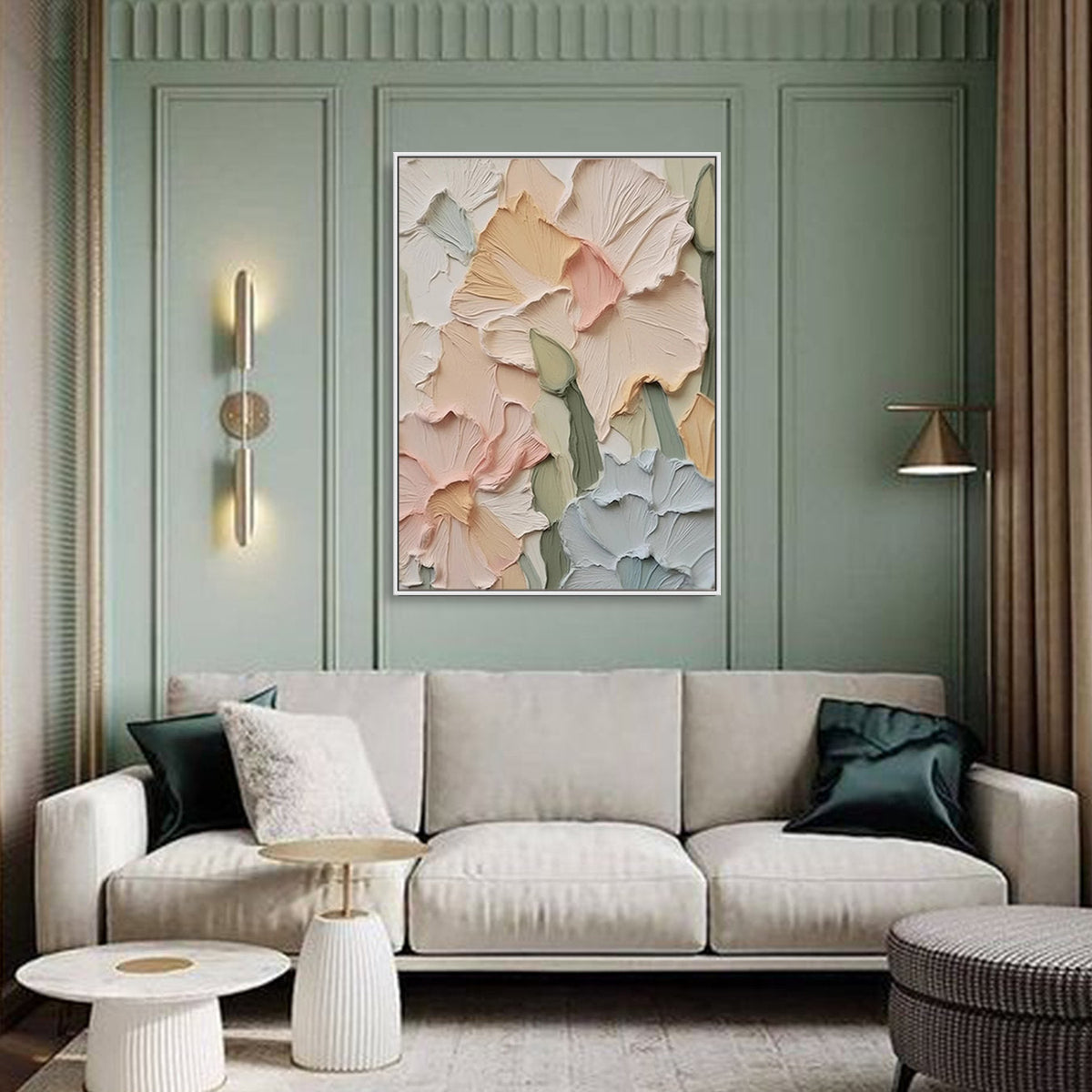 Elegant  Floral Canvas Painting