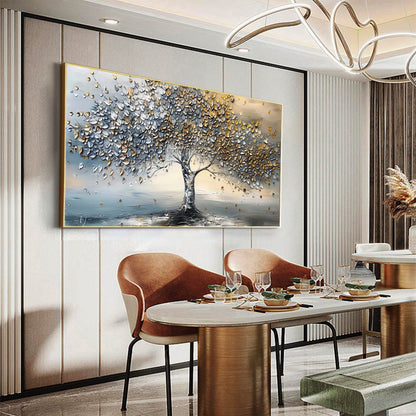 Textured Tree Canvas Painting
