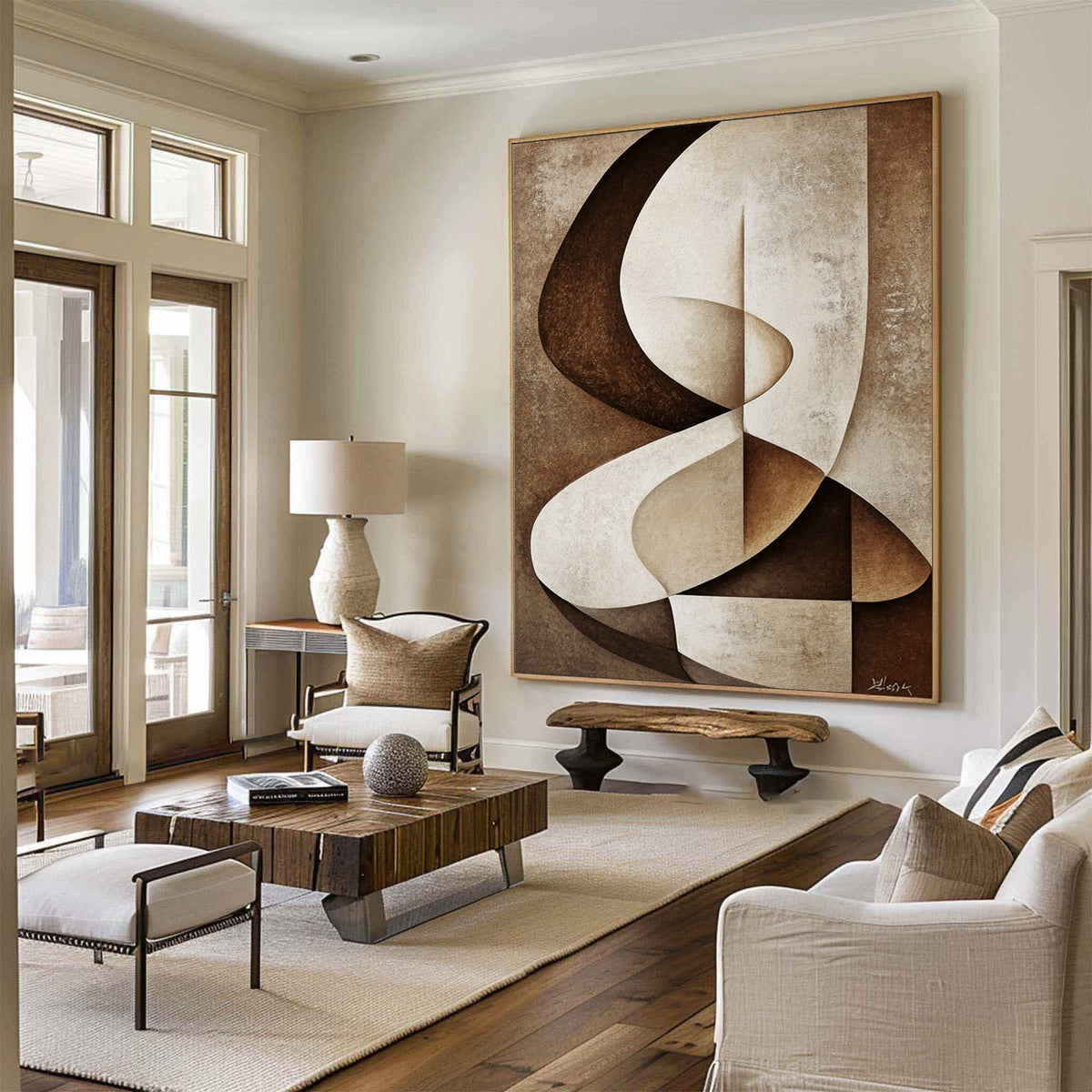 Elegant Textured Canvas Painting