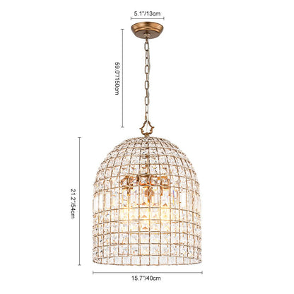 Crystal Cage Chandelier