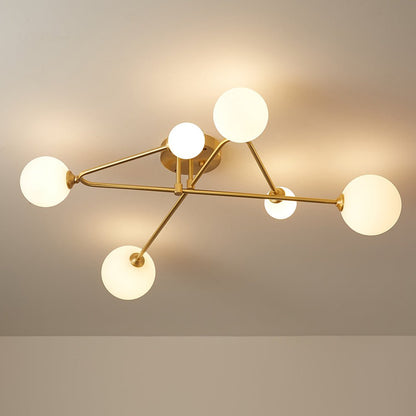 Frosted Bubble Sputnik Chandelier