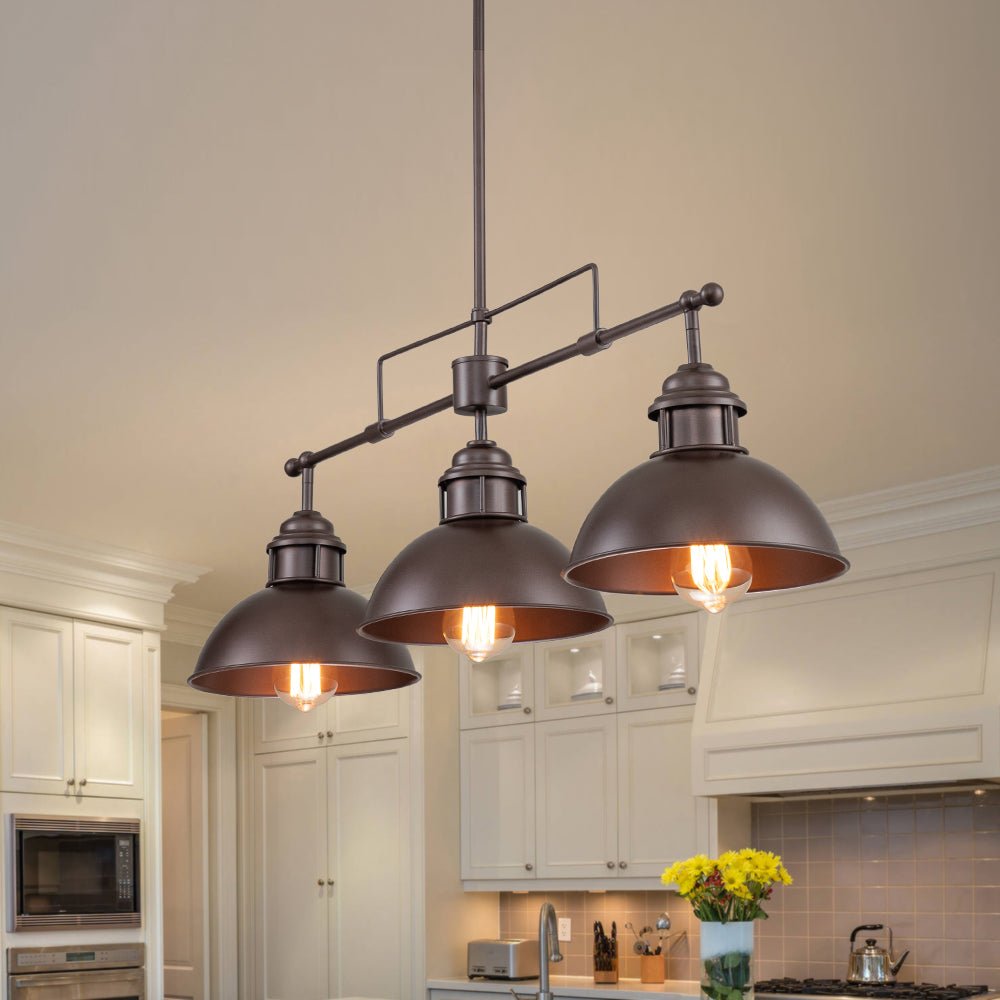 Farmhouse Pot-Lid Island Pendant