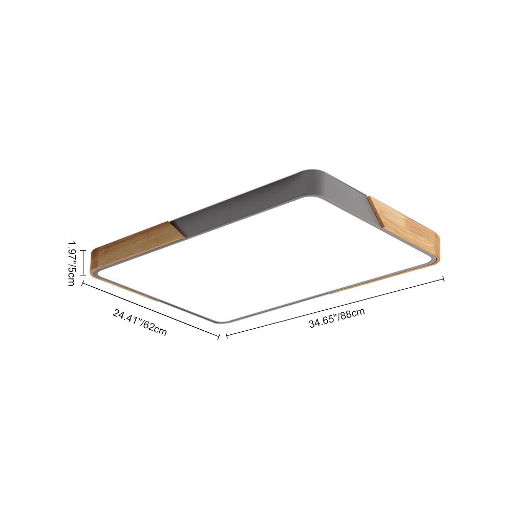 Rectangle LED Flush Mount Light