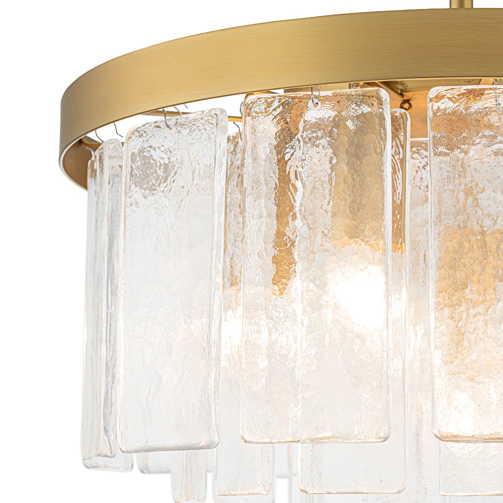 Tiered Water Glass Chandelier