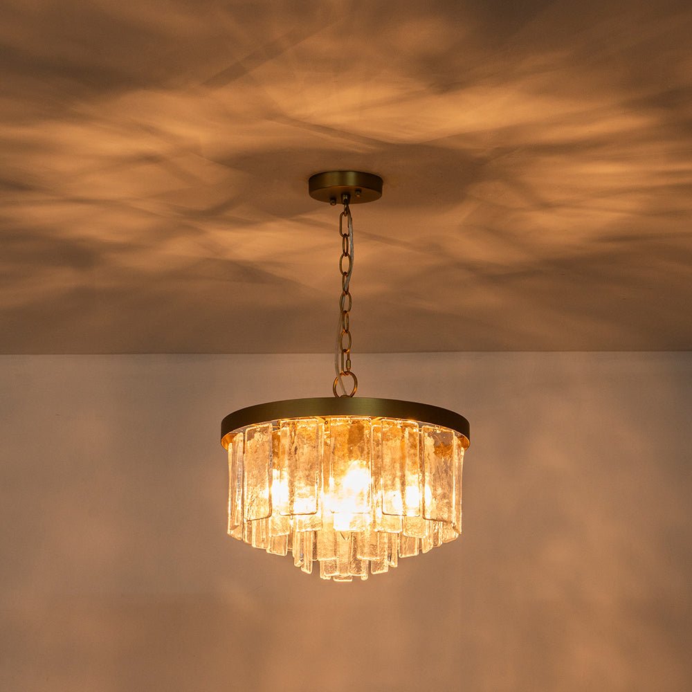 Tiered Water Glass Chandelier