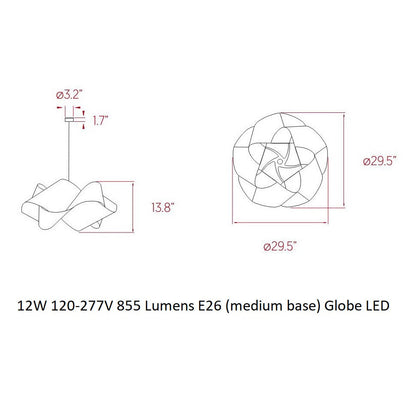 Virel Swirl Pendant Light