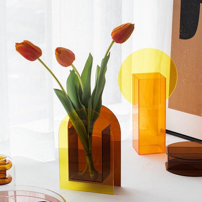 Acrylic Sunset Vase