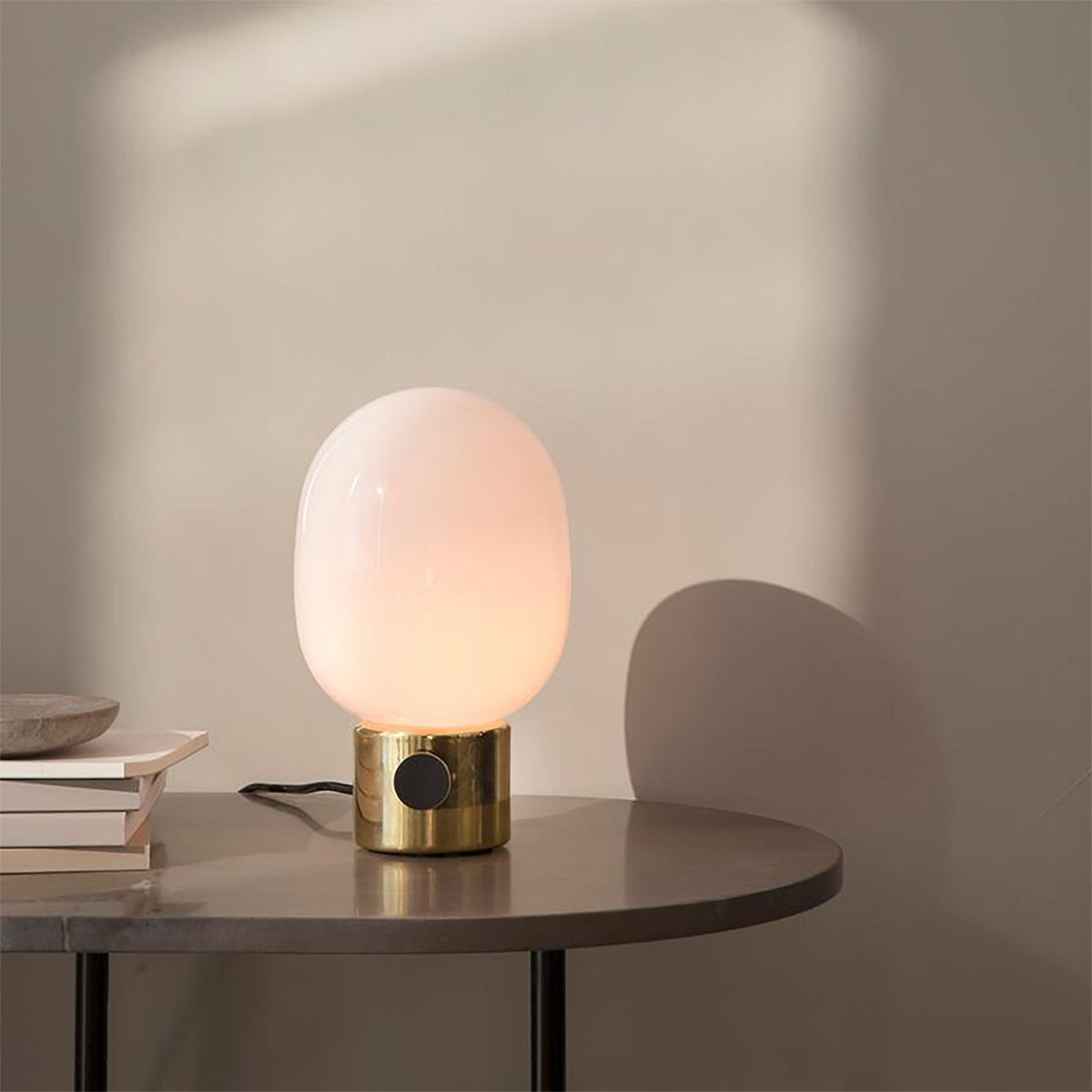 Modern Opal Glass Dimmable Table Lamp