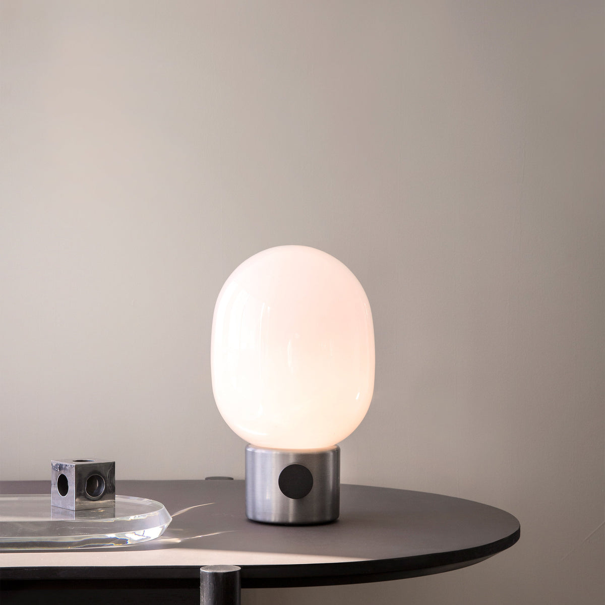 Modern Opal Glass Dimmable Table Lamp