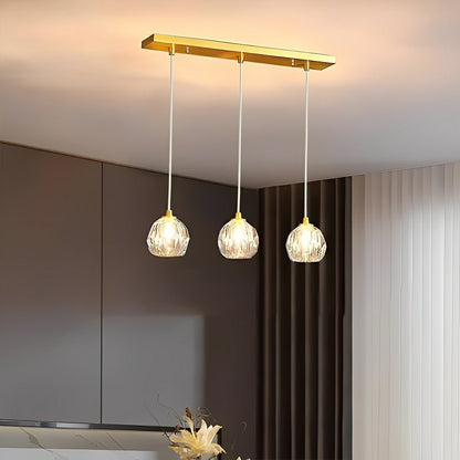 Modern Luxury Brass Crystal Pendant Lights