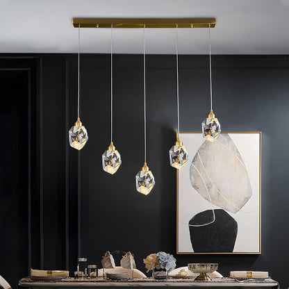 Modern Luxury Brass Crystal Pendant Lights