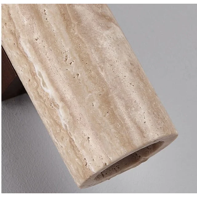 Auremi Taupe Marble Wall Sconce