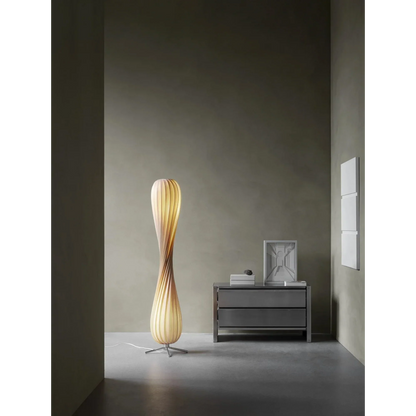 Twist Glow Wooden Floor Lamp