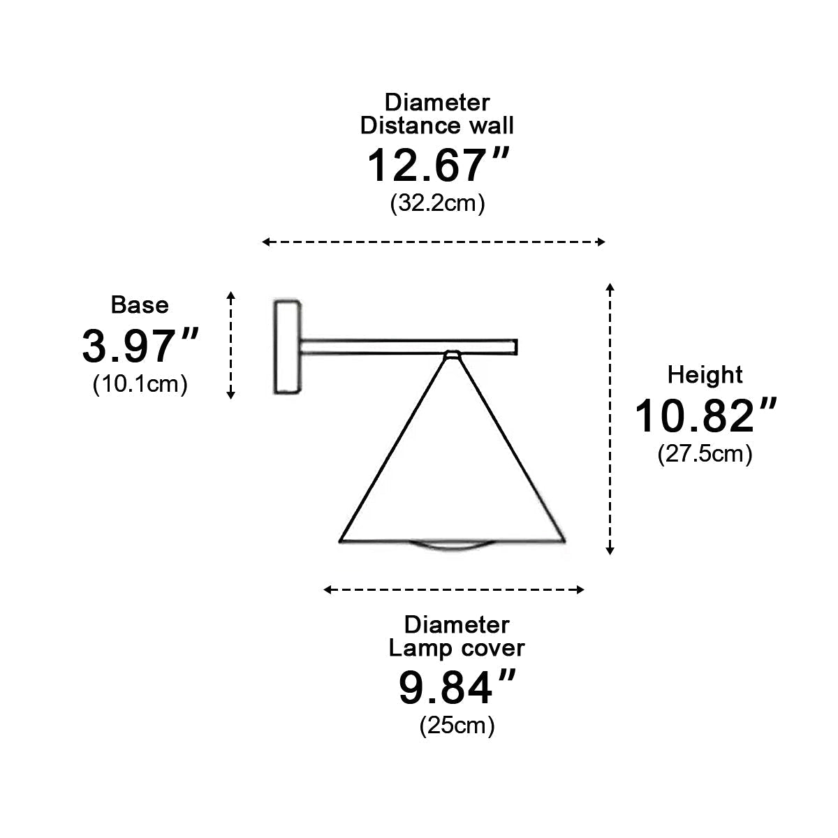 Modern Waterproof Bell LED Outdoor Wall Light