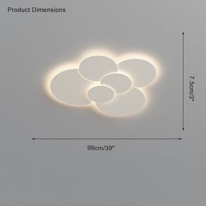 Modern Minimalist LED Disc Flush Mount Ceiling Light