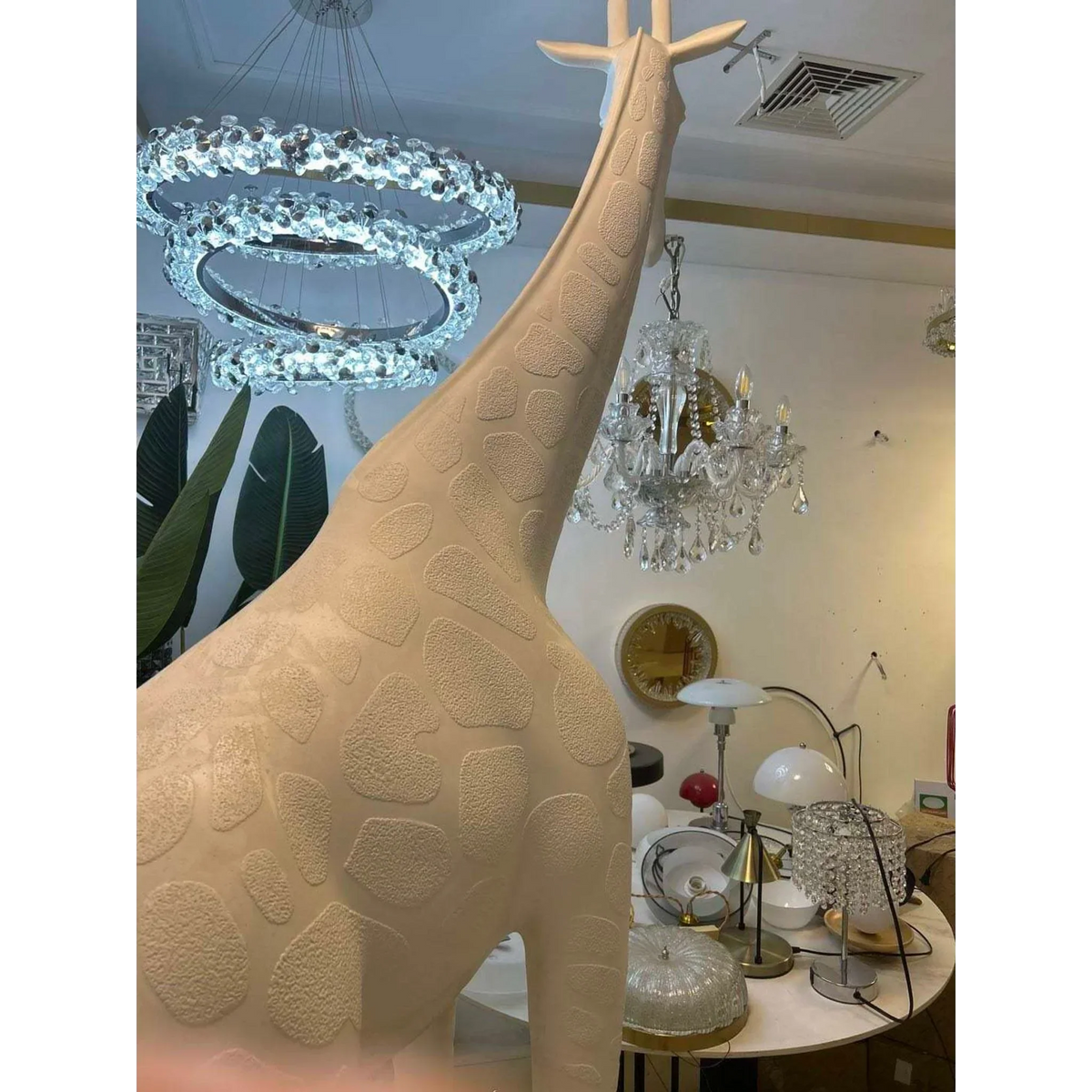 Grande Giraffe Crystal Floor Lamp